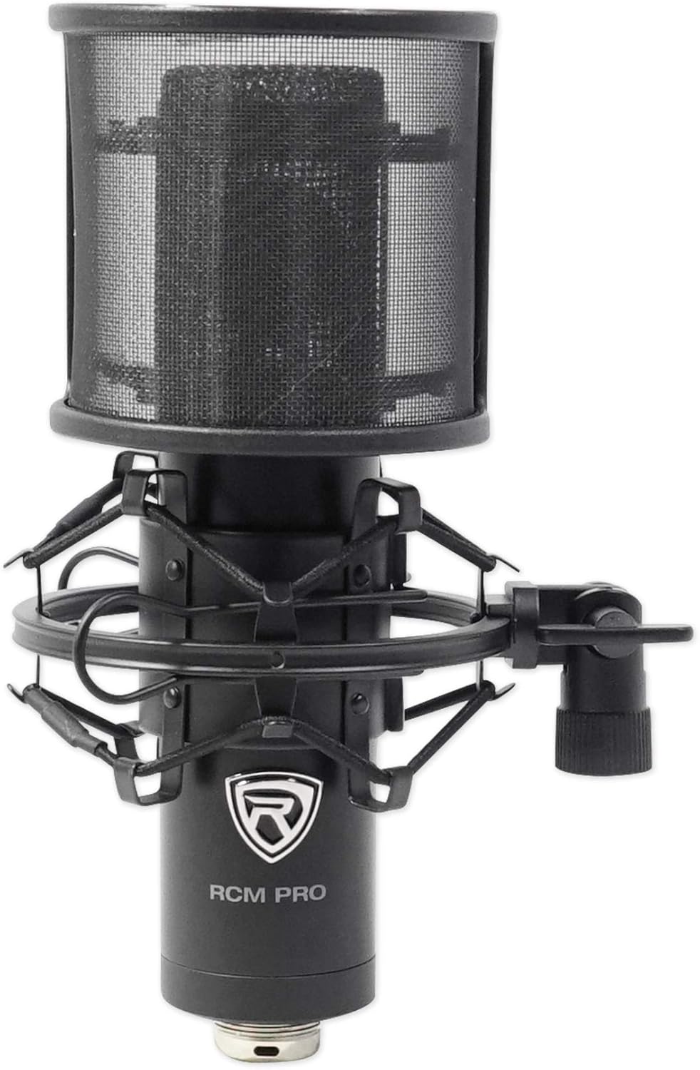 Rockville Podcasting Bundle: ROCK-U MINI 2x2 USB Recording Interface 24-Bit 192kHz, RCM PRO Condenser Microphone with Large Diaphragm, 2-items