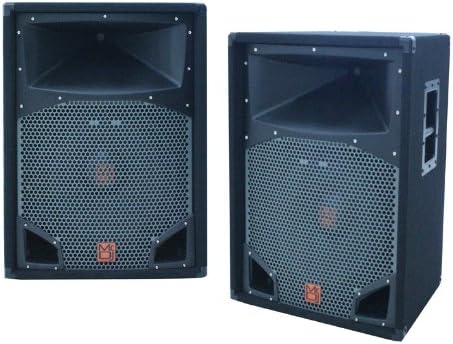 Mr. Dj COMS15 Coms15 Single 15Inch 2500 Peak Momentary Power Speaker With 2Inch 430W Rms Titanium Driver