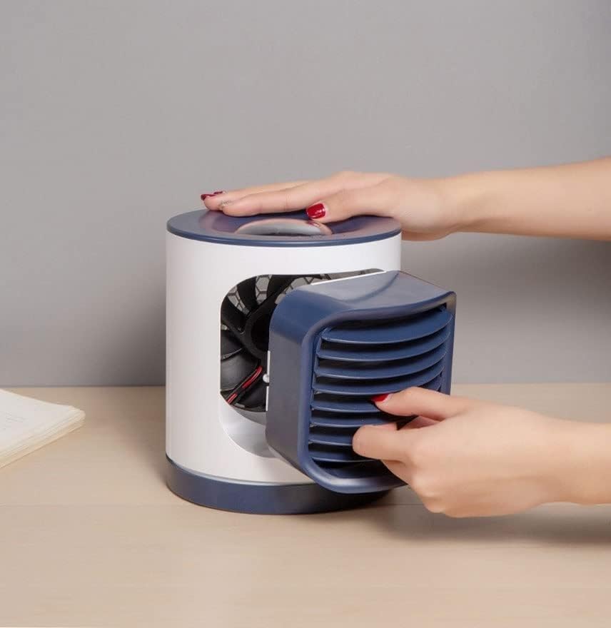 Portable Air Conditioner Fan, USB Personal Mini Evaporative Air Cooler with 3 Speeds, Quiet Air Cooler Fan, for Home Office Hiking Picnic