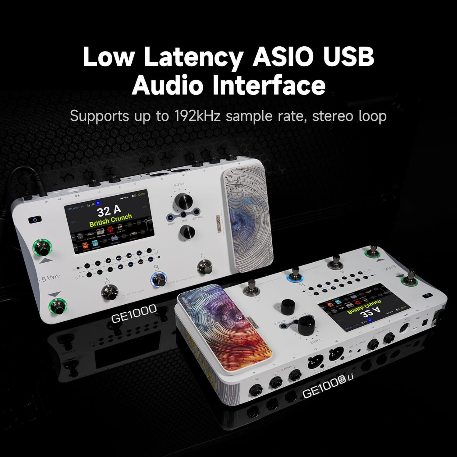 MOOER GE1000 White Guitar Multieffects Pedal Dual Effects Chains Processor with AI Equalization, 5