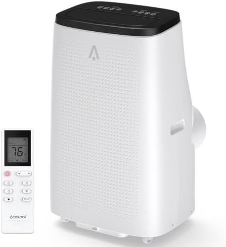 Zstar Portable Air Conditioners,14000Btu Air Conditioner Portable for Room up to 750 Sq.Ft,3-in-1 AC Unit with LED Function Display,Universal Casters, Installation Kit&Remote Control for Home