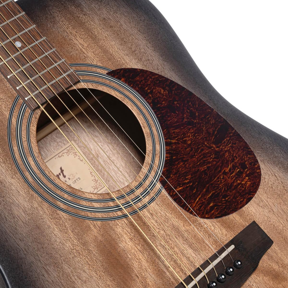 Cort Earth 60M Open Pore Trans Black Acoustic Guitar