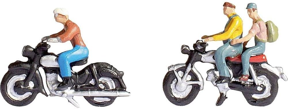 Noch 12844 HO Scale Motorcycle Riders w/Sound Module, Speaker & Figures - 2 Bikes, 3 Riders