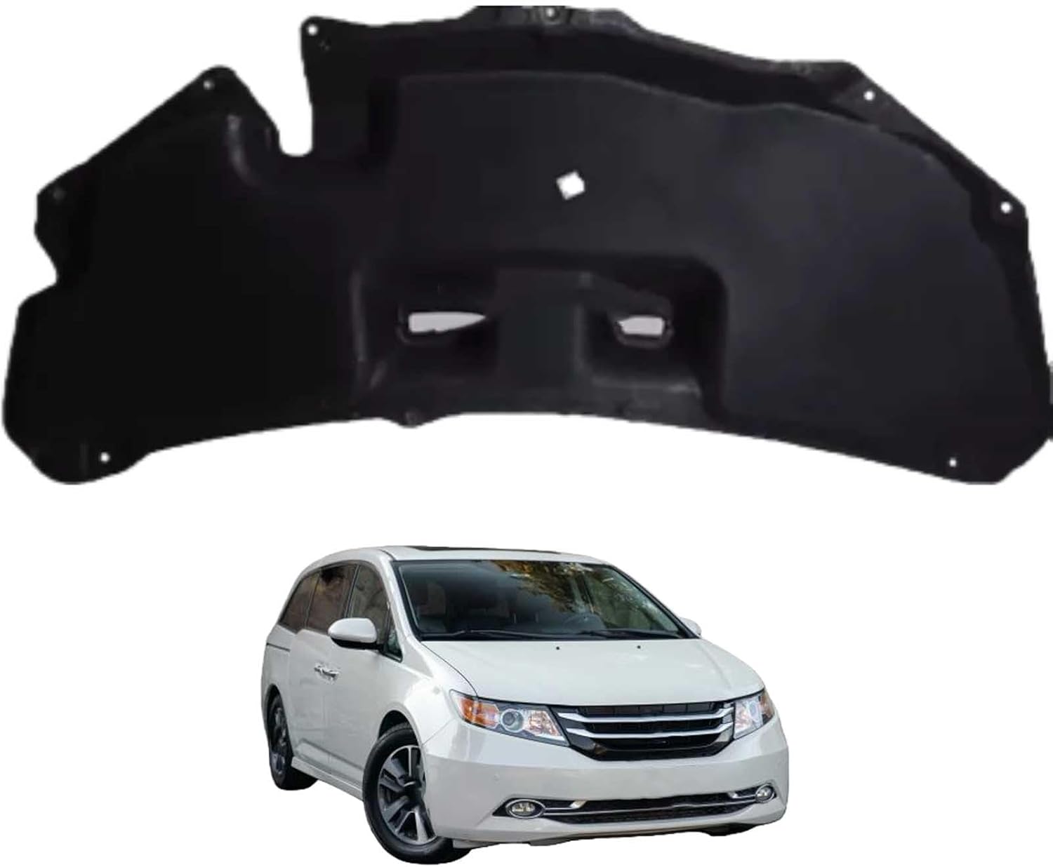 Car Front Hood Engine Sound Pad for Honda Odyssey 2015-2019, Heat Insulation Cotton Mat Cover Soundproof Car Accessories