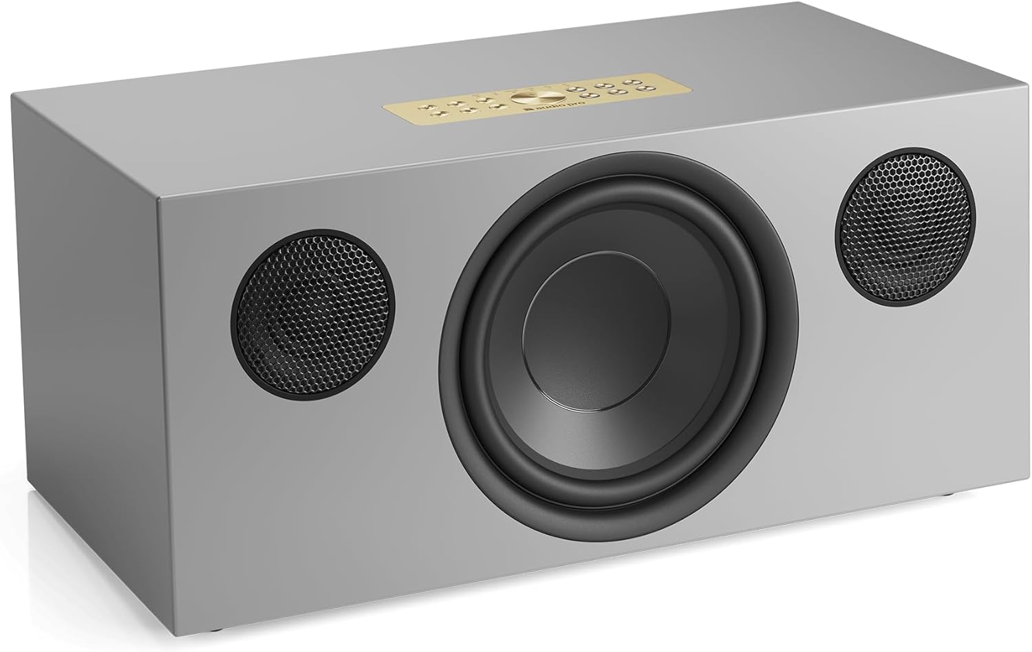 Audio Pro C20 Active Stereo Speaker - Compact Sound Bluetooth Speaker for Music, Spotify, TV & Movies - AirPlay 2, Google Cast, Multiroom System, Built-in RIAA Amplifier - Grey