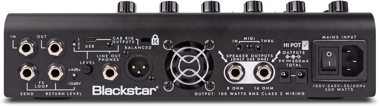 Blackstar AMPED3 100W Multi-Channel Floorboard User Programmable Presets Guitar Amp Pedal for Fine-Tune Your Cabinet, Mic, and Room Simulations