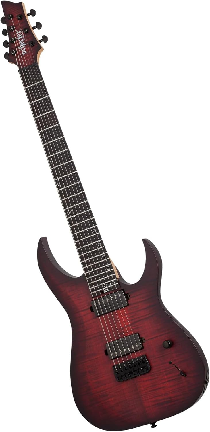 Schecter Sunset-7 Extreme 7-string Baritone Electric Guitar - Scarlet Burst