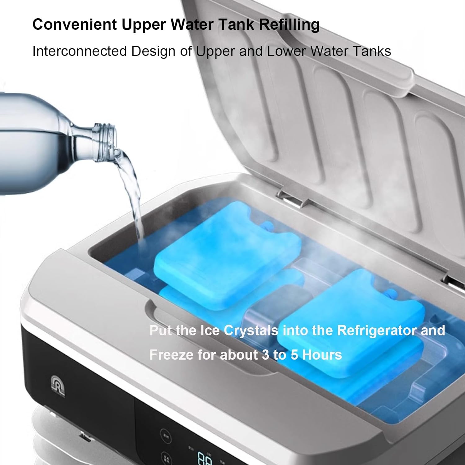 Swamp Cooler, 4000CFM Windowless Air Conditioner with 13 Gal Water Tank, 120° Oscillation, 3 Speed, 5 H Timer, Remote, 4 Ice Packs, Evaporative Cooler for Indoor＆Outdoor