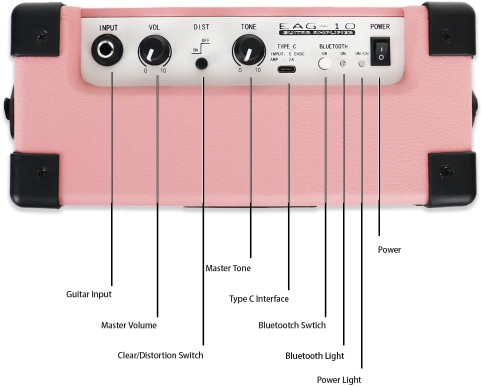 Fojill Heavy Metal Cool Shape Electric Guitar Kit Set Beginner Starter Combo Package Bundle 10W Battery Power Bluetooth Amplifier Amp,Accessory 600D gig Bag,Picks, Cable, Strap, Extra Strings