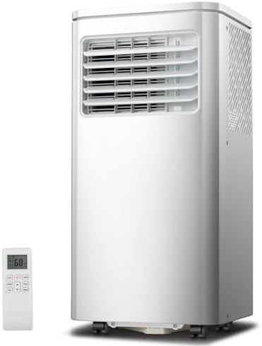 3-in-1 Portable AC Units Cools 350 Sq.Ft.,8000BTU Portable Air Conditioners Coolerwith Remote Control 24H Timer Sleep Mode,AC Unit for Indoor Use Bedroom Dorm