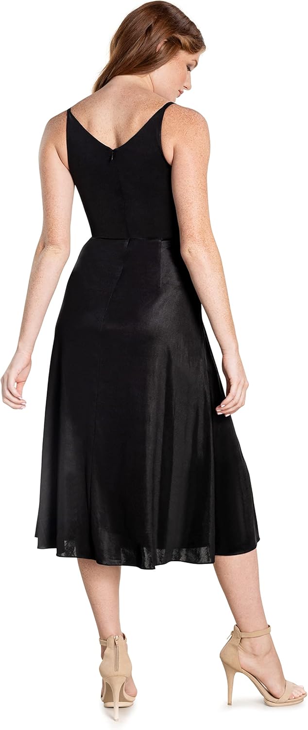Dress The Population Womens Serafina Fit and Flare Midi Dress