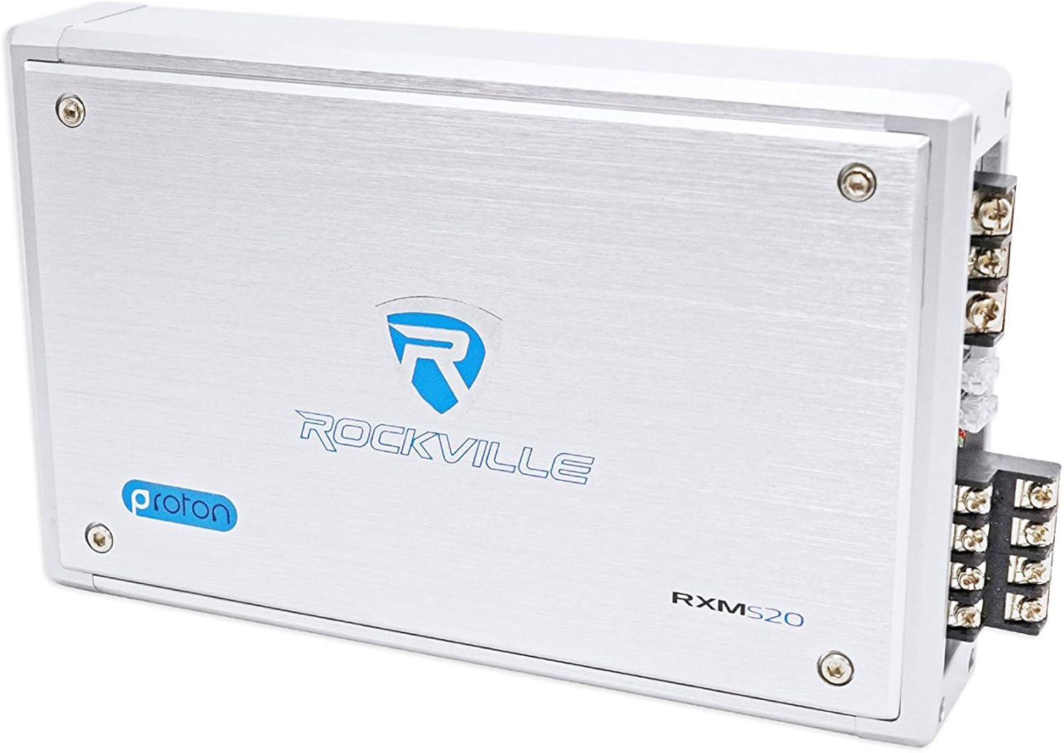 RockvilIe RXM-S20 1600w 4-Channel Amplifier Amp w/PA Mic for RZR/ATV/UTV/Cart