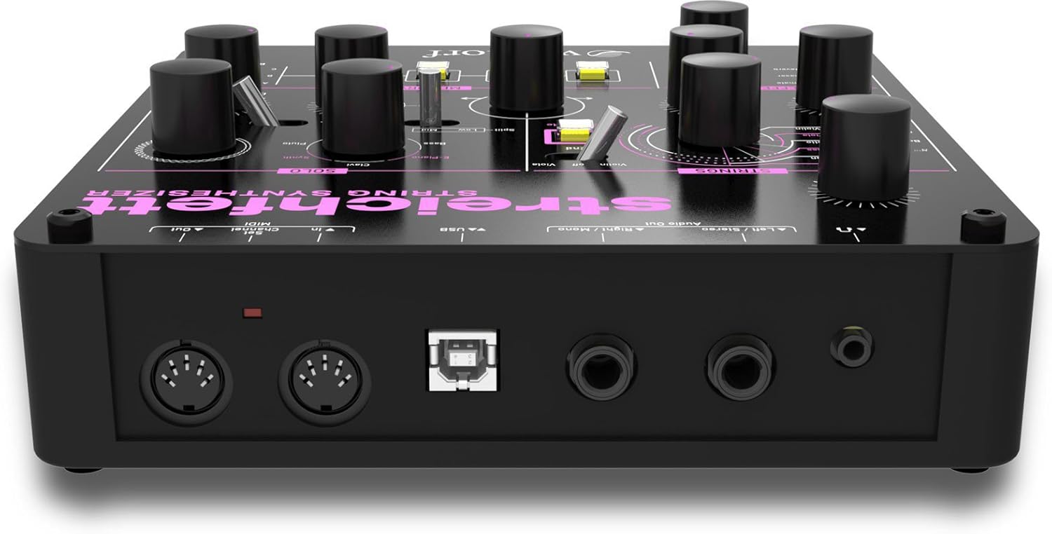 Waldorf Streichfett String Synthesizer Bundle with Headphones, MIDI Cable, and Austin Bazaar Polishing Cloth