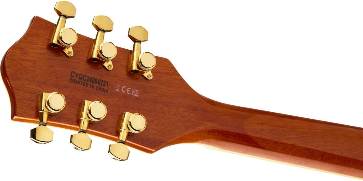 Gretsch LTD Broadkaster Jr. Semi-hollowbody Electric Guitar - Roundup Orange Stain