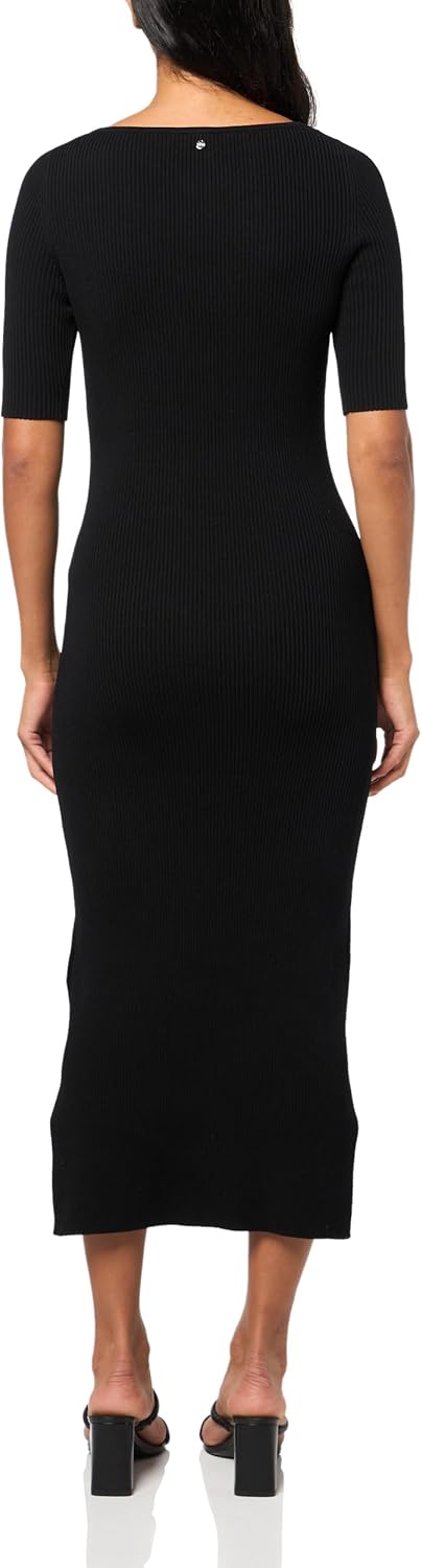 BOSS Women's Stretch Viscose Midi Sweater Dress