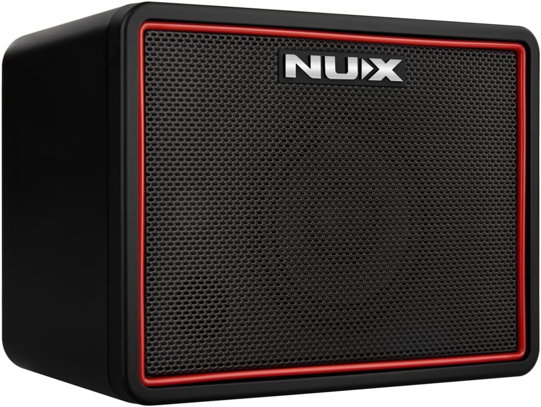 NUX Mighty Lite BT MKII Guitar Amp, 3W Electric Guitar/Bass Amplifier with Clean/Overdrive/Distortion Channel，7 Presets，512 Samples IR, Built in Drum Machine, Desktop Amplifier with Bluetooth