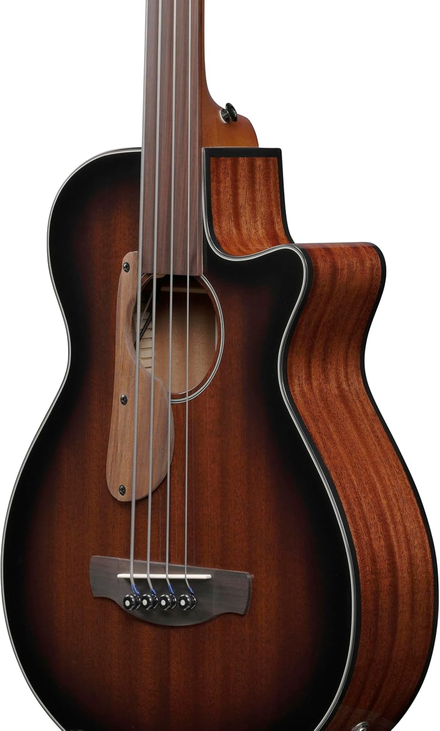 Ibanez AEGB24FE AEG Fretless Acoustic-electric Bass Guitar - Mahogany Sunburst