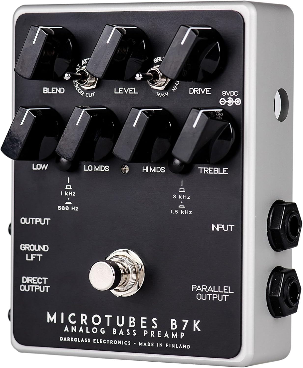 Darkglass Microtubes B7K V2 Bass Preamp Pedal for Electric Bass w/Overdrive, 4-band EQ, and Balanced XLR Output