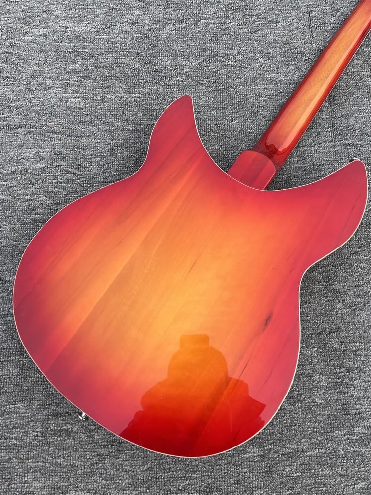 Custom 12 String Electric Guitar 360 Basswood Body Rosewood Fretboard 'R' Tailpiece Burst Color