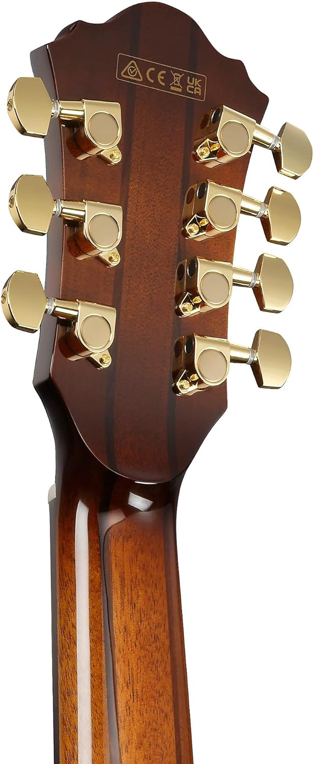 Ibanez AE3007FMH 7-string Acoustic-electric Guitar - Tobacco Edge Burst High Gloss