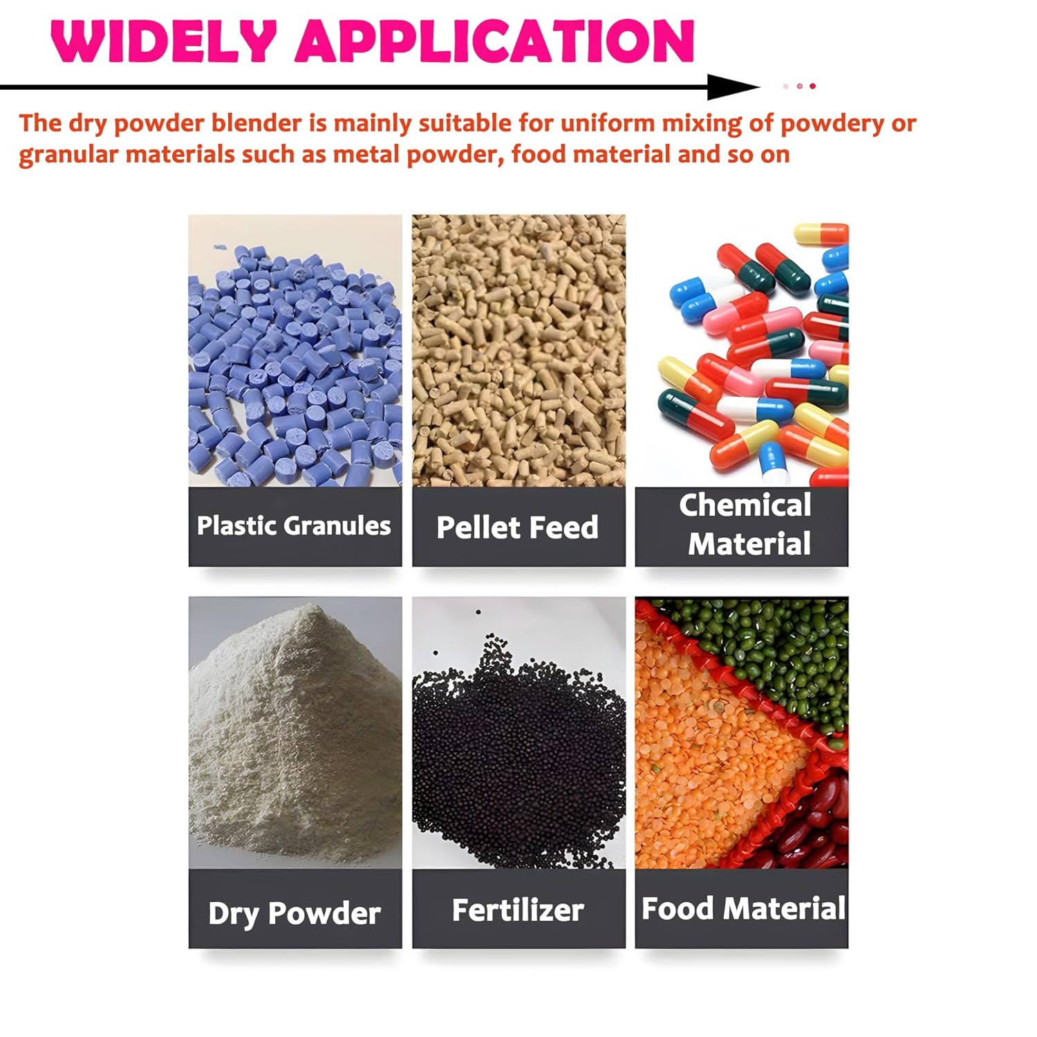 Stainless Steel Dry Powder Mixer Metal Powder Blender Granular and Food Drum Mixing Machine, 110V, 3KW, 30L