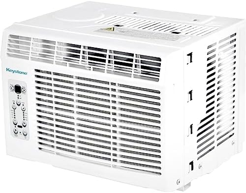 Keystone 12,000 BTU Window-Wall Air Conditioner with 11,000 BTU Supplemental Heating and Dehumidification, 230V, Window and Wall AC Unit for Living Room, Apartment, Medium Sized Rooms up to 550 Sq.Ft.