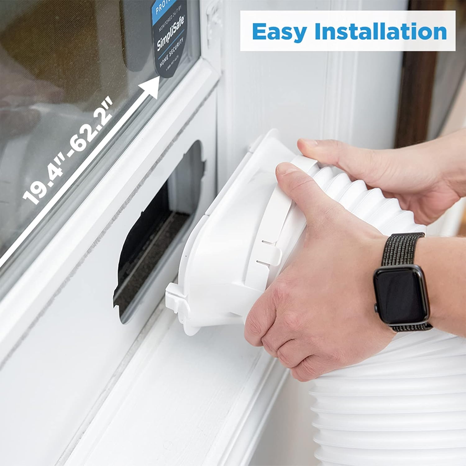 Midea 12,000 BTU DOE (6,500 BTU SACC) Portable Air Conditioner, Cools up to 275 sq. ft., Works as Dehumidifier&Fan, Wi-Fi Enabled, Control with Remote, Amazon Alexa & Google Assistant