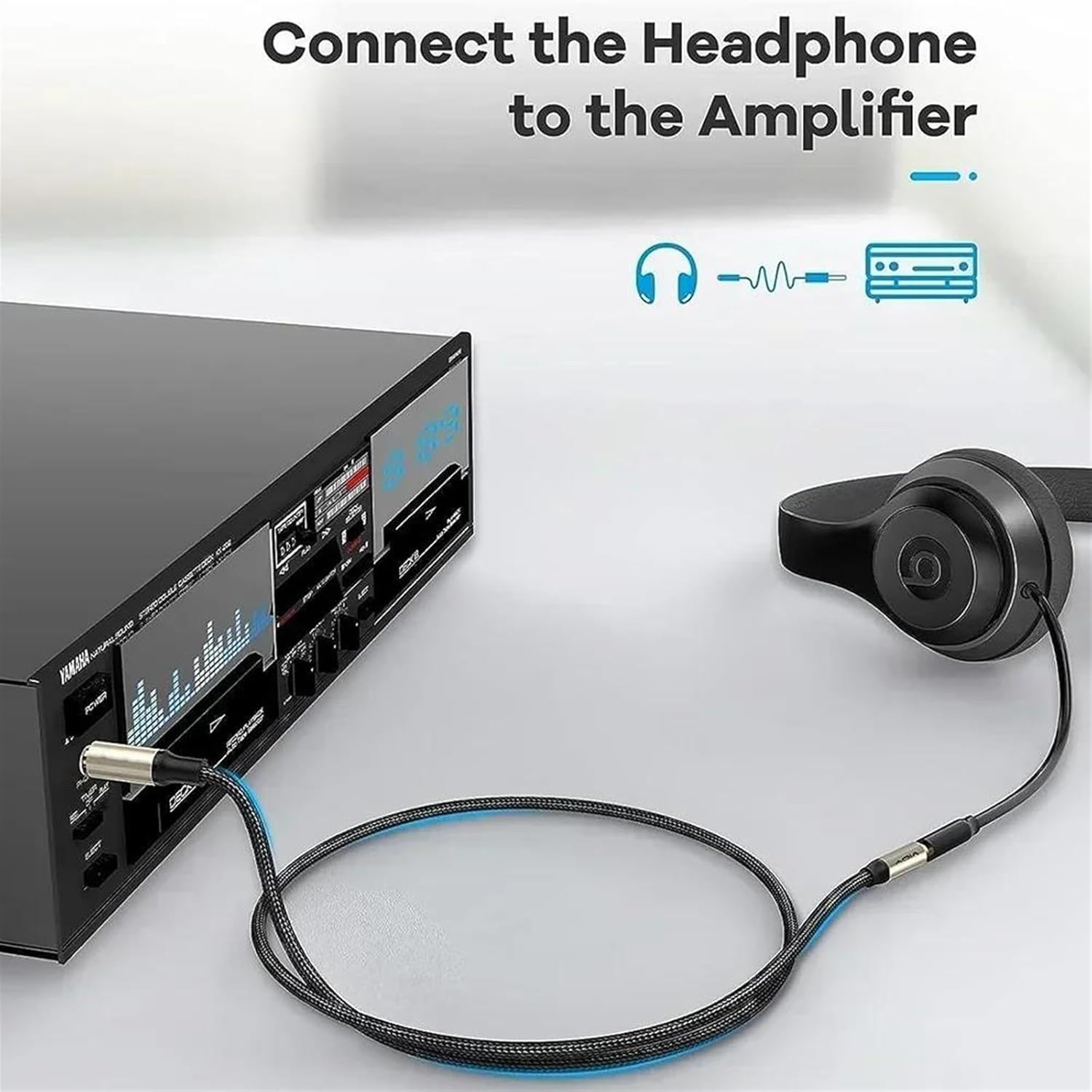 Guitar Audio Cable 6.35 Male to Female 3.5 Extension Cable 1/4 to 3.5mm TRS Stereo Jack Cable for Guitar Amplifier Keyboard(Pack of 5,2m)