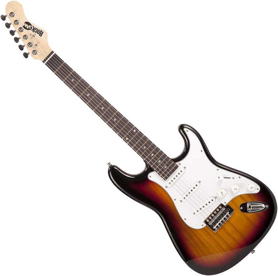 RockJam Electric Guitar Kit with 10-Watt Amp, Gig Bag, Picks, Spare Strings & Lessons