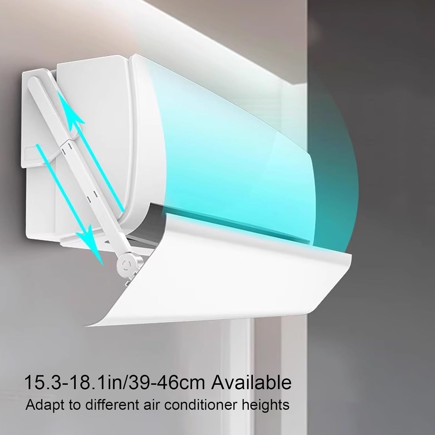 Air Conditioner Wind Deflector, Universal Cool Air Baffle for Wall-Mounted Vents, Air Deflector, Rotation Adjustment Direction