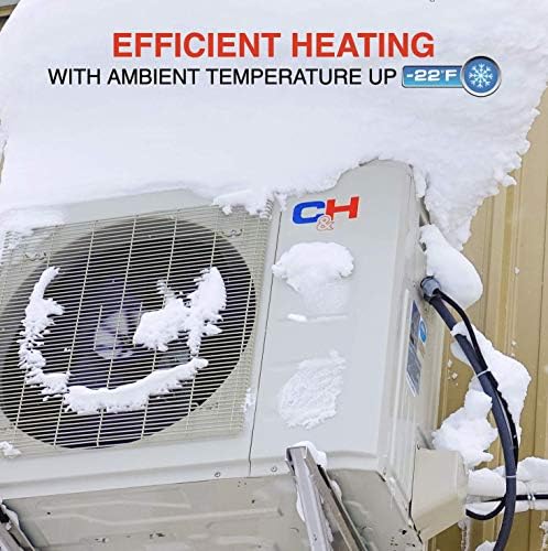 Cooper&Hunter Hyper Heat -22F Dual 2 Zone 9,000 + 9,000 BTU Ductless Mini Split Heat Pump Air Conditioner System 230V Full Set with Two 25ft Installation Kits