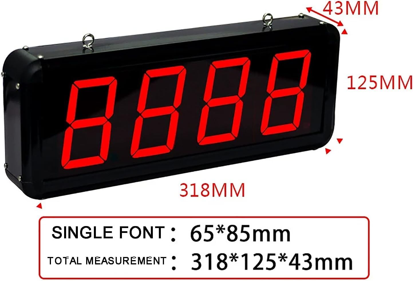 4-Digit Digital Electronic Counter, LED Red Display Digital Counter 0-9999 with Foot Pedal, Production Line Counting Screen, for Factories and Workshops, Airports Stations/Breeding Farm/Conveyor Belt