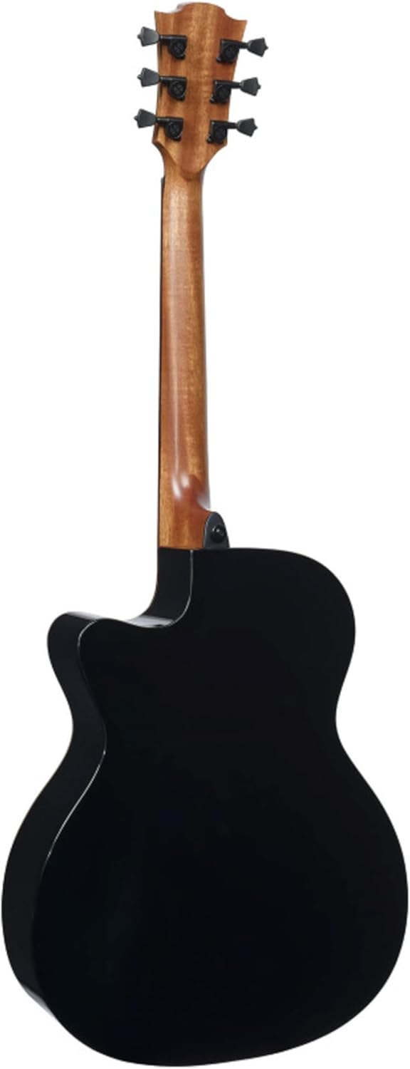 Lag Guitars Tramontane 118 Auditorium Cutaway Acoustic-Electric Black