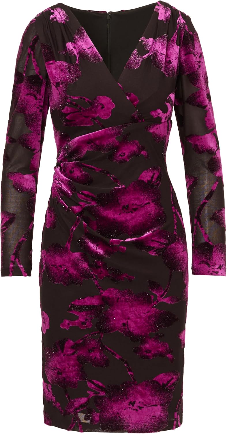 Adrianna Papell Women's Surplus Velvet Midi Dress