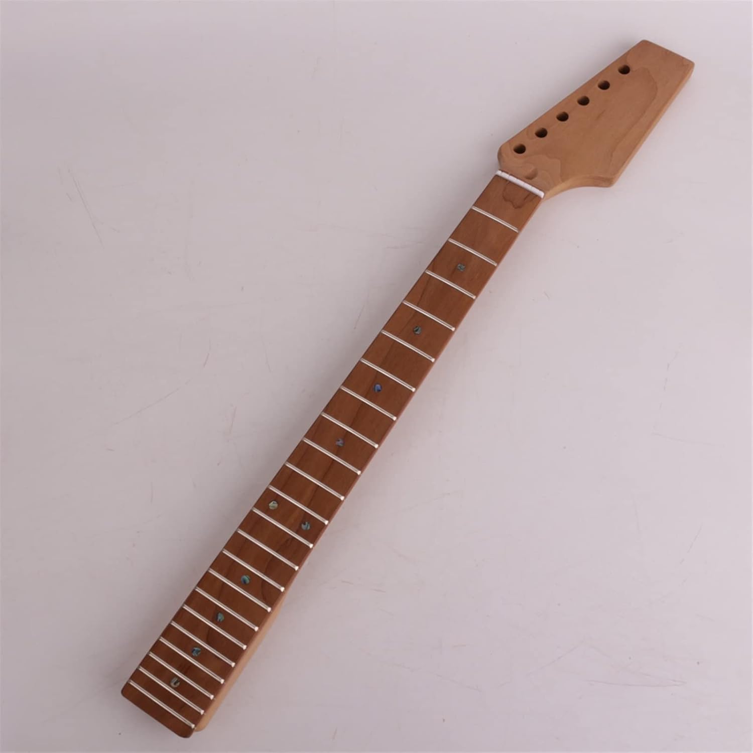 Unfinished Maple Neck Fretboard Mahogany Body 22 Frets for Tele Electric Guitar Kit DIY Unfinished Guitar Set (Color : 01)