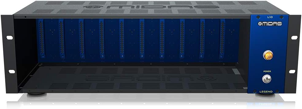 Midas LEGEND L10 500 Series Rackmount Chassis for 10 Modules with Advanced Audio Routing