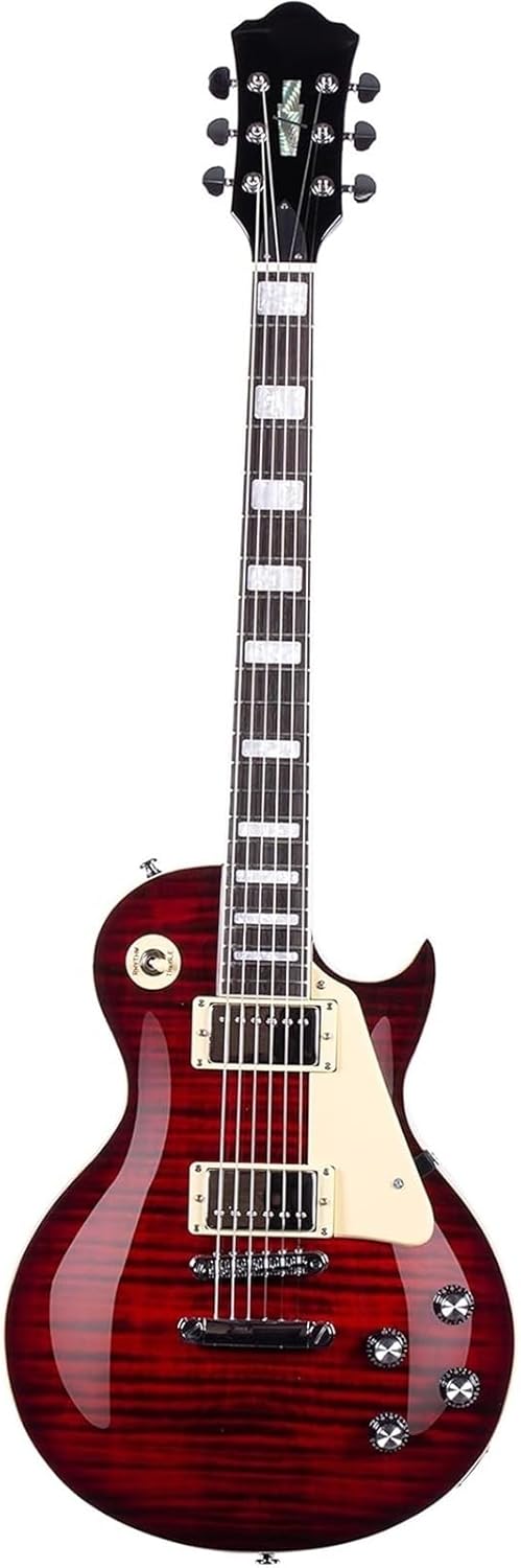 Beginner Electric Guitar Kits Guitar Solid Body Electric Guitar With Gigbag(Red)