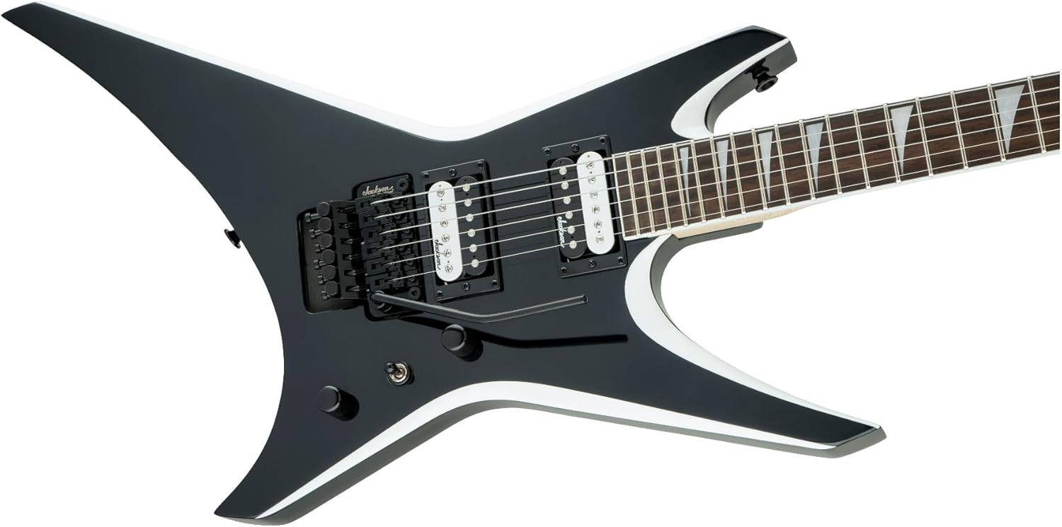 Jackson JS32 Warrior - Black with White Bevels