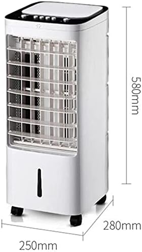 Portable Air Conditioner Cooler Air Conditioner Mobile Without Hose Air Cooler 3 Gear Wind Speed Wide Angle Air Supply Visual Tank Mobile Convenience Household Portable Cooli (White) (White)
