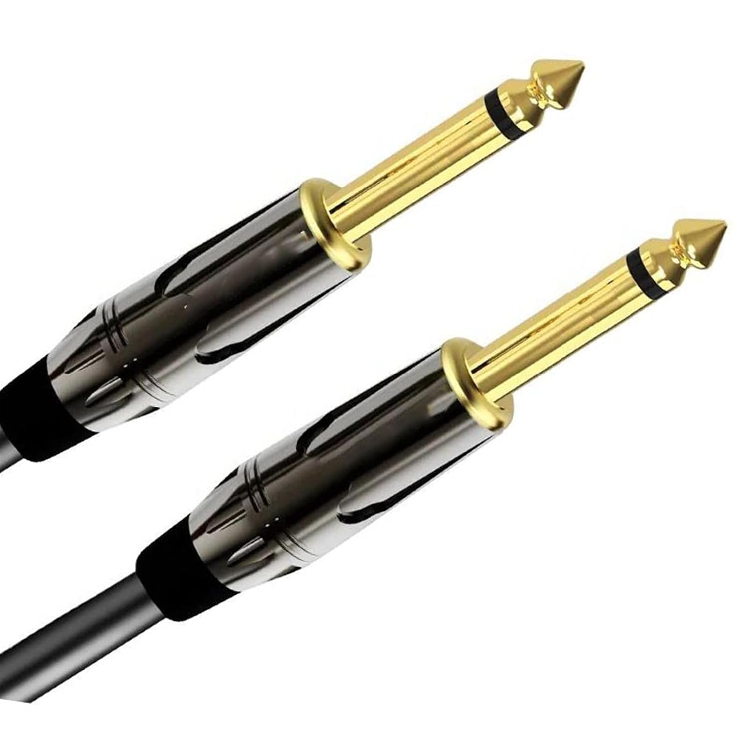 Guitar Audio Cable Cable 6.35mm To 6.35mm Male-Male Balanced Cable Suitable For Electric Guitar Bass Amp Mixer Speaker 1/4 Inch Cords(TS,12m)