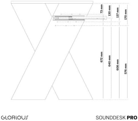 Glorious Sound Desk Pro Professional Studio Workstation in Walnut