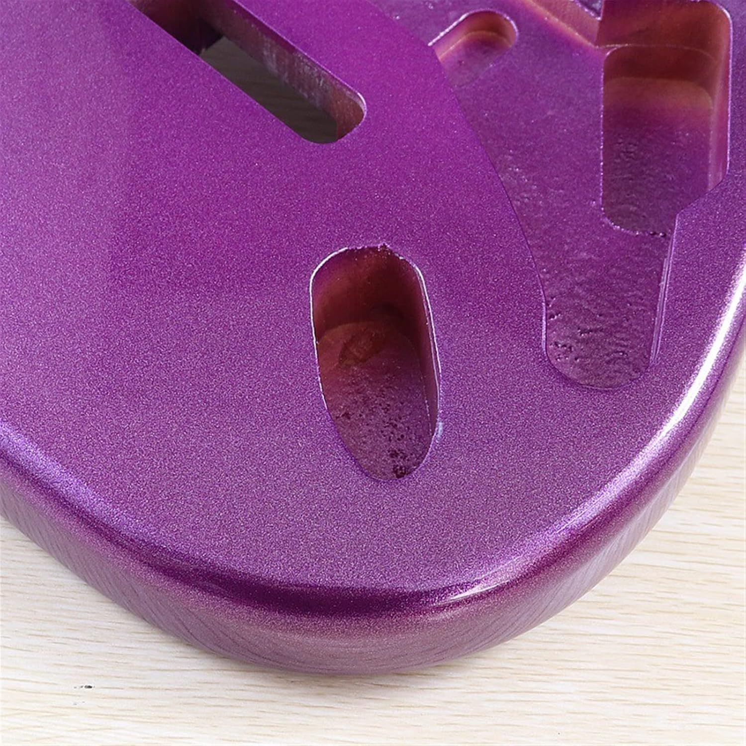 Metallic Purple Color Poplar Wood Electric Guitar Body DIY Guitar Parts Guitar Barrel Body 5.7cm Pocket Width DIY Guitar Kit