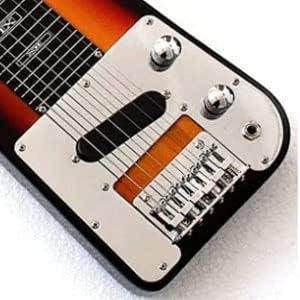 Batking Lap Steel Guitar, Electric Slide Guitars 6 String Slotted Headstock Guiter With Gig Bag Sunburst