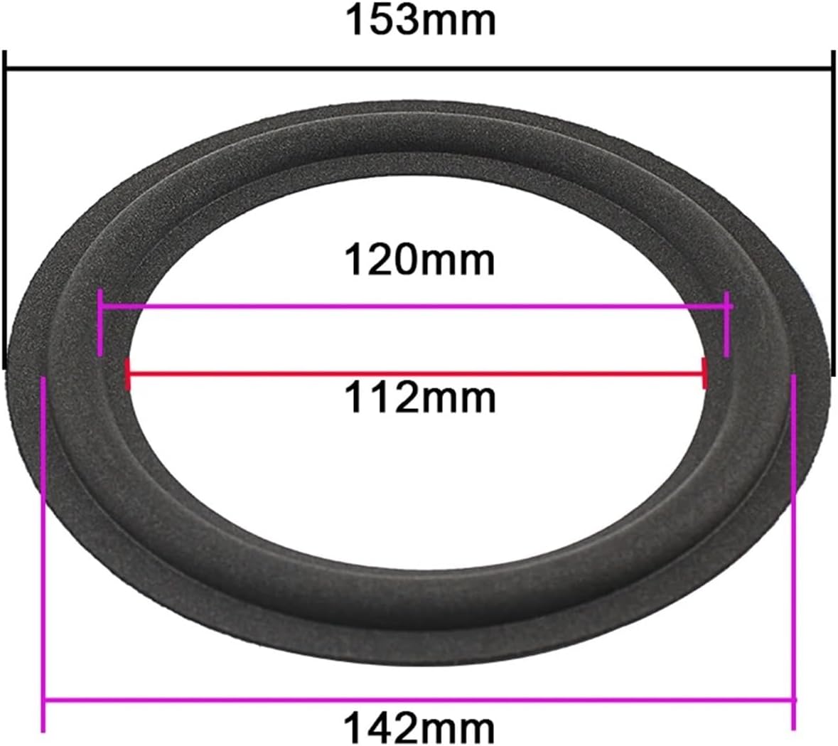 2pcs 6.5 inch 153mm Speaker Foam Repairs Horn Side for A606 LX400 LX700 bass Speaker Woofer Sponge Side 6 inch Bubble