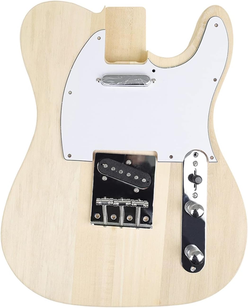 Basswood Blank Surface Draw Freely Easy Installation Hand-Assembled Electric Guitar Kit Unfinished Guitar Set (Color : 01)