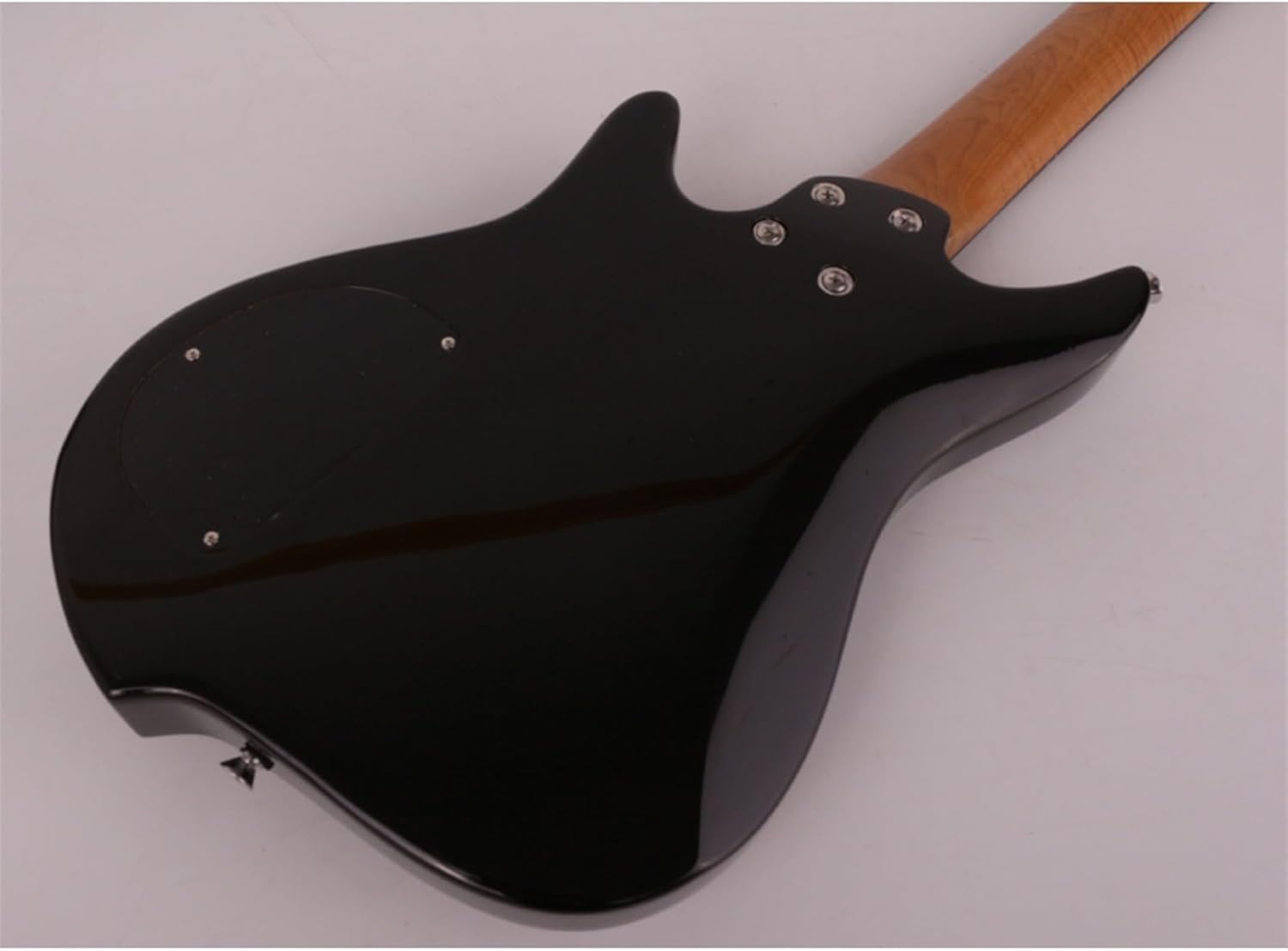 VENEKA Headless Electric Guitar 24 Frets Roasted Maple Neck Rosewood Fingerboard Headless Travel Portable Electric Guitar (Color : 02)