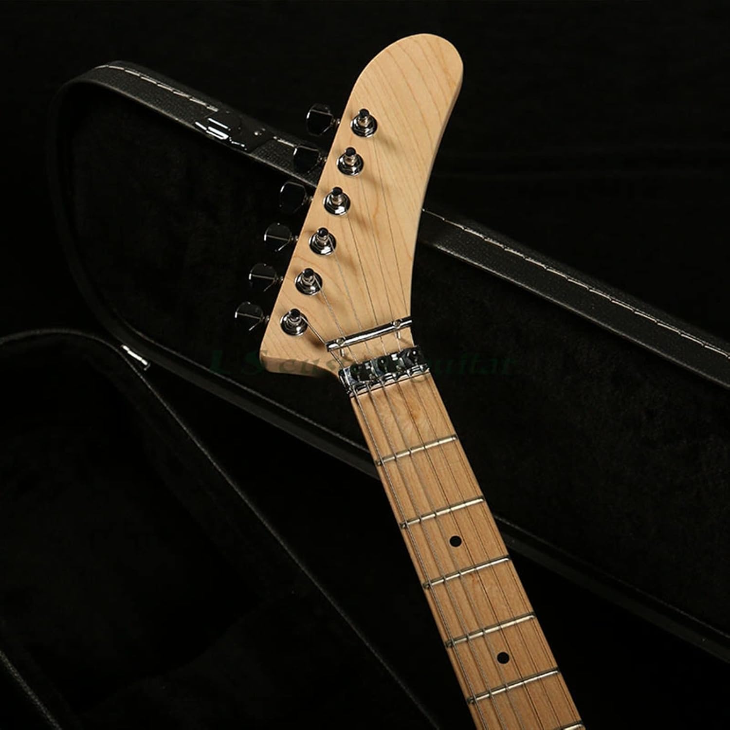 TSTS Unfinished Electric Guitar DIY Kits Maple Neck Fingerboard Build Your Own Electric Guitar Unfinished Electric Guitar Kit