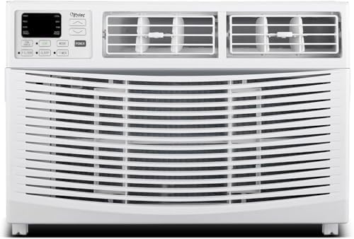 Memorex 12,000 BTU Window Air Conditioner, Cools Up to 550 Sq. Ft., Quiet Operation, Cool/Fan/Dry Modes, Digital Display, Remote Control, Easy Install & 2-Year Warranty