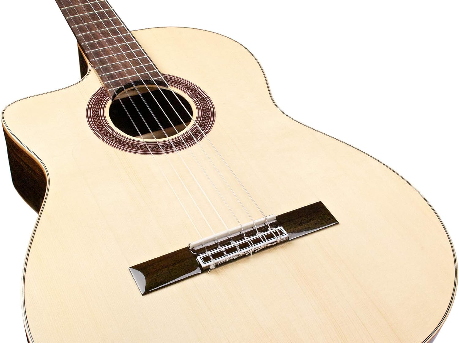 Cordoba GK Studio Negra Lefty Cutaway Flamenco Acoustic-Electric Nylon String Guitar, Iberia Series