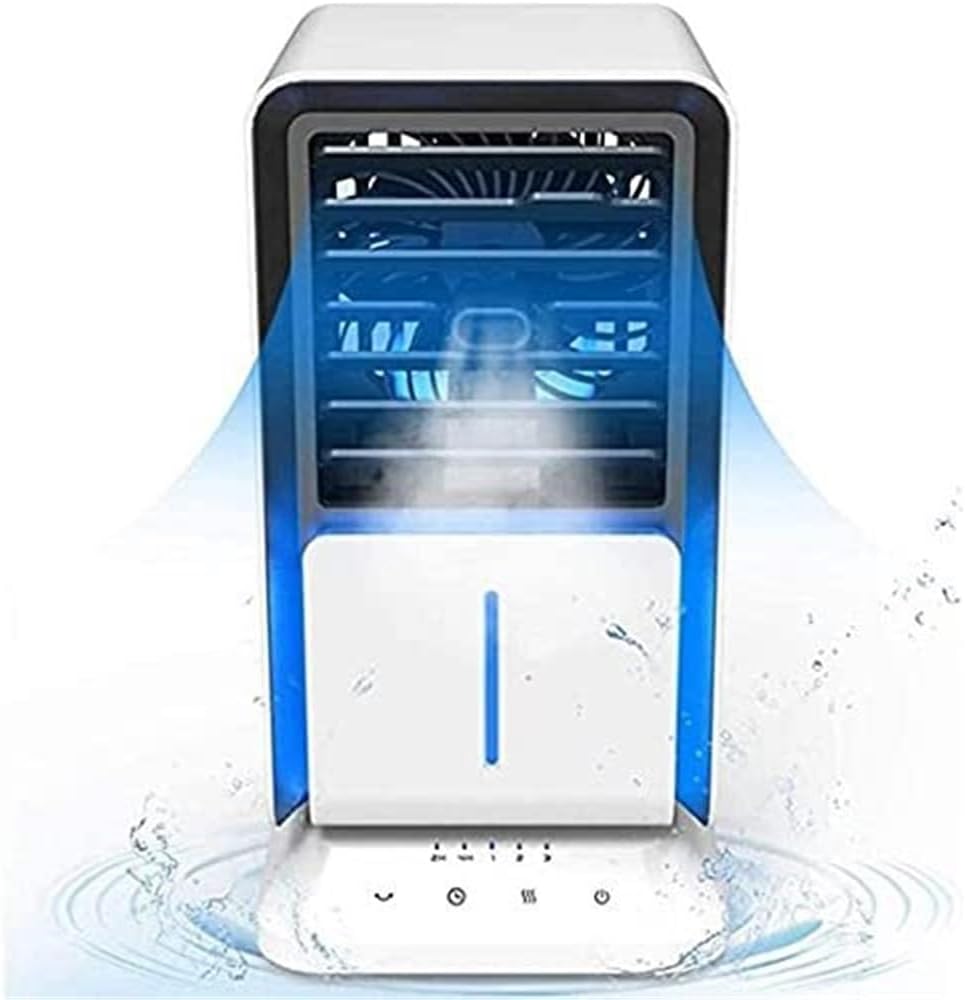 Air Cooler Fan,Small Air Conditioner Portable, Conditioning Unit Portable Mini Air Cooler Household Office Multi,Function USB Air Conditioning